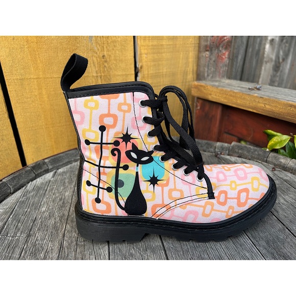 Sz7.5W-38EUAtomic Cat Mid Century Modern Boots ✨please see all photos for scuffs - Picture 4 of 16